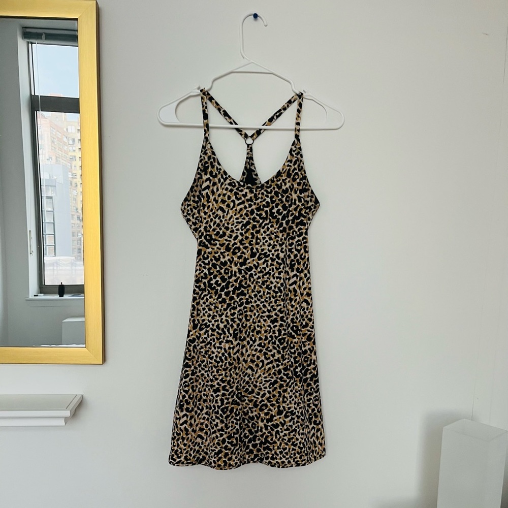Outdoor Voices Exercise Dress in Cheetah